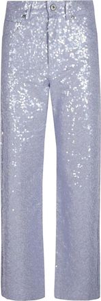 P.A.R.O.S.H. Straight Trousers, female, Blue, XS, Denim Generation Style Jeans