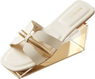 Bambooa Womens Lux Day Out Sandal In Cr&egrave;me