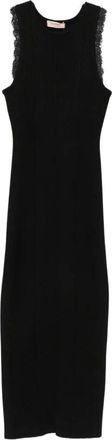 Twinset Dames, Jurken, Zwart, Maat: M Viscose