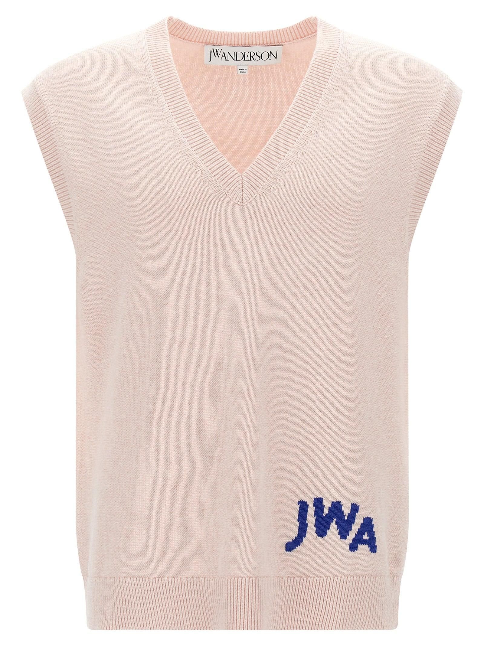【送料&関税込】J.W. Anderson Pink Cotton Vest JW Anderson Jwa V Neck Vest | Shopbop