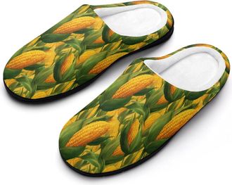Generic Corn Print Womens Slippers Winter Warm House Shoes Indoor Outdoor Hotel Slipper