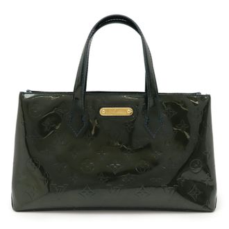 Louis Vuitton Blue Infini Monogram Vernis Handbag Tote Bag (Pre-Owned)