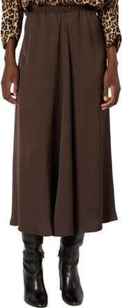 Gerard Darel Bella Satin Midi Skirt in Khaki Green at Nordstrom, Size X-Large
