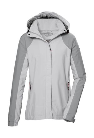 Killtec Outdoorjacke KILLTEC KOS 53 WMN JCKT, Damen, Gr. 42, silberfarben, Obermaterial: 100% Polyester;Futter: 100% Polyester, Jacken Outdoorjacke, Wasserabw