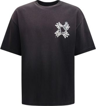 Amiri Black Cotton Mens T-Shirt