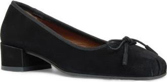 Aquatalia Camalfi Water Resistant Suede Pump in Black Suede at Nordstrom, Size 10.5