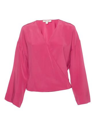 Diane Von F&uuml;rstenberg long-sleeved silk top - Pink