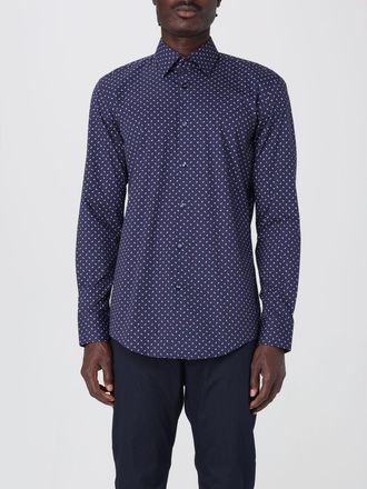 HUGO BOSS Camicia classica Boss in cotone stretch a pois