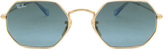 Ray-Ban RB3556N Octagonal 91233M Mens Sunglasses Gold Size 53