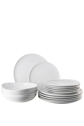 Rosenthal Kombiservice, Weiß, Keramik, 18-teilig, Uni, 31.7x28.1x32 cm, DIN EN ISO 14001, DIN EN ISO 9001, Geschirr, Geschirrsets, Kombiservice