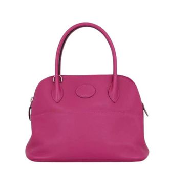 Herm&egrave;s Pre-owned Bolide Handbag - Dames - Pre-owned - Roze - Maat: ONE Size Leer