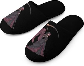 Generic Reaperangel Mens Slippers Warm Non-Slip Houes Shose Spa Slipper for Home Bedroom