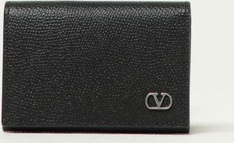 Valentino Garavani Portacarte di credito VLogo Signature Valentino Garavani in pelle a grana