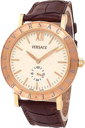 Versace Pre-owned Versace Versace Hand Wind Grey Dial Mens Watch 14M00