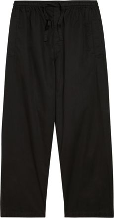 Christophe Lemaire Barrel-leg Cotton Trousers - Black - 52 (IT52 / XL)
