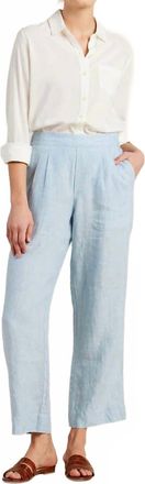 Trovata Leigh Pull-On Pant In Sky Linen