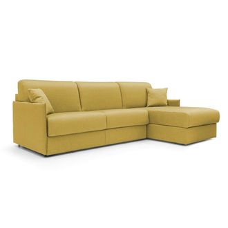 Divani.Store Sof&aacute; esquinero convertible impermeable 272 cm izquierdo amarillo