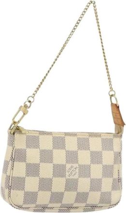 Louis Vuitton Pre-owned Canvas Mini Bag - Dames - Vintage Mini Tas - Wit - ONE Size - Vintage