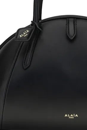 Alaia Womens Handbag Top Black Calfskin Calf Leather Handbags Hand Bags