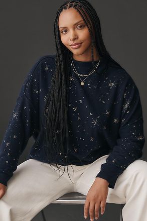 Pilcro The Alani Cashmere Mock-Neck Sweater by Pilcro