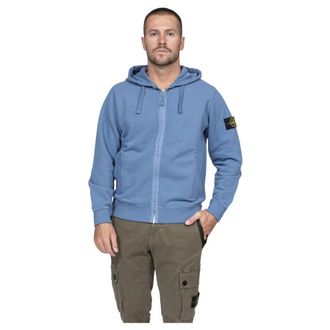 Stone Island Heren, Sweatshirts & Hoodies, Blauw, Maat: M Fleece