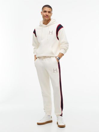 Tommy Hilfiger Mens H-Logo Patch Sweatpant - Ivory Petal - XL
