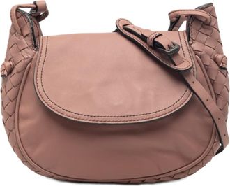 Bottega Veneta Pre-owned Bottega Veneta Small Intrecciato Trimmed Nappa Nodini Flap Ladies Z1W1XNK4DIP7IVE0