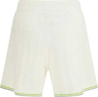 Casablanca Mens White Cotton Bermuda Shorts