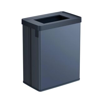Dmora Dmora - Contenedor De Basura Longueuil, Cubo De La Basura, Papelera Para Recogida Selectiva De Residuos, Gabinete De Basura, 44x27 H69 Cm, Azul