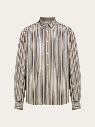 Ferragamo Uomo Camicia botton down Beige