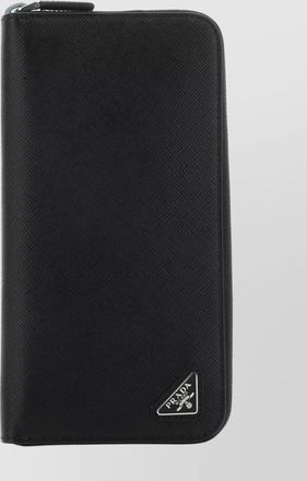 Prada textured leather wallet with unique finish