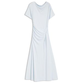 BOSS Gathered-detail dress in a slim fit