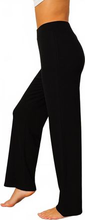 French Kyss Womens Abstract Print Lounge Pant In Black