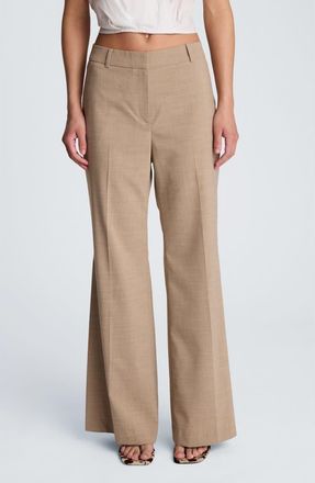 Kenneth Cole Side Slit Flare Pants in Mesataup/Wht at Nordstrom, Size 14
