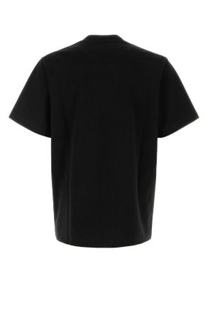 The Row Mens Black Cotton Maiko T-Shirt Exterior Exterior: T-shirts And Polos