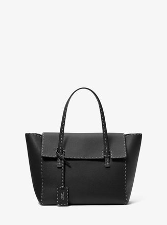 Michael Kors Sophia Hand-Stitched Pebbled Leather Satchel