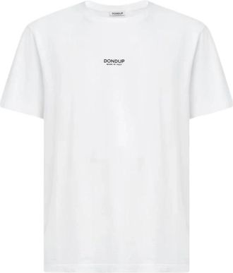 Dondup Us 198 T-shirt - Heren - T-shirts - Wit - XL - Katoen - Tops