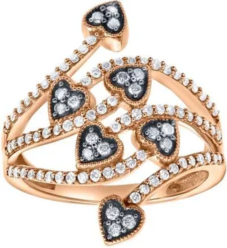 LuvMyJewelry Miravyn 0.60 Ct 14K Gold Diamond Heart Ring in 14K Rose Gold at Nordstrom, Size 7