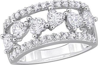 Rina Limor Silver 2.22 Ct. Tw. Lab-Grown Created White Sapphire Ring