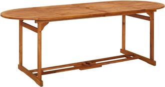 vidaXL Mesa De Comedor Jard&iacute;n 220x90x75 Cm Madera Maciza De Acacia Vidaxl