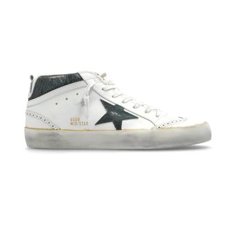 Golden Goose Sneakers, male, White, Size: 11 US Mid Star Double Quarter Sneakers