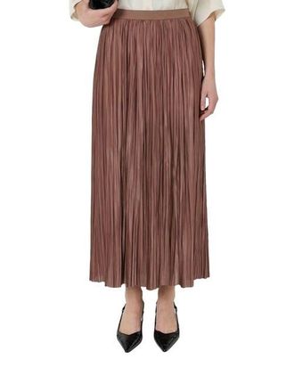 Gerard Darel Jocelyne Pleated Midi Skirt in Caramel at Nordstrom, Size X-Large