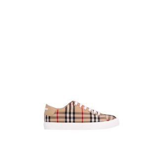 Burberry Sneakers, male, Multicolor, Size: 2 US Sneaker in pelle e check