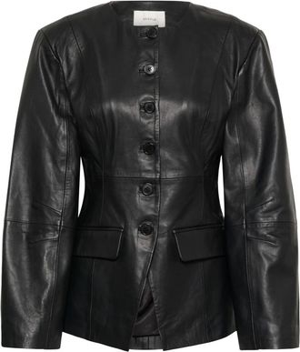 Gestuz Leren Jas - Dames - Jassen - Zwart - Maat: XS Leer