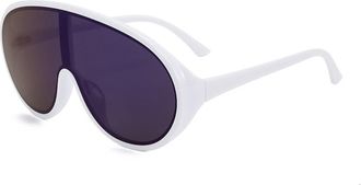 Generic Sports Oversized Mens Sunglasses Outdoor Driving Womens Vacation Sun Glasses(White)