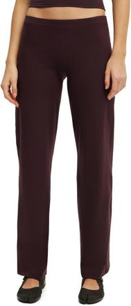 Cotton On Womens Active Ultra Soft Low Rise Straight Leg Pant in Italian Plum at Nordstrom, Size Xx-Small