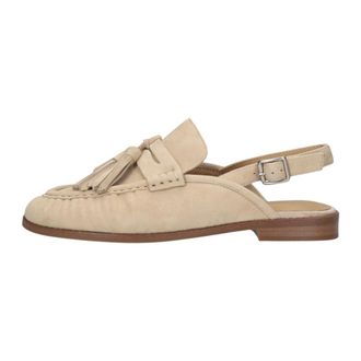 Stefano Lauran 2900B Slingbacks - Dames - Schoenen - Beige - Maat: 37 EU Leer