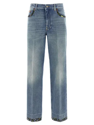 Valentino Garavani Straight Leg Jeans − Sale: up to −83