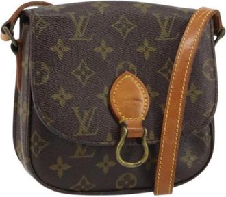 Louis Vuitton Pre-owned Cross Body Bags, female, Brown, Size: ONE SIZE Pre-owned Canvas Cross Body Bag