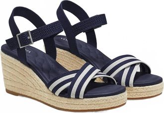 Vivaia Womens Espadrille Wedge Sandals In Blue/cream